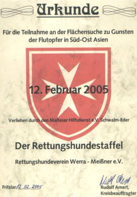 Teilnahmeurkunde